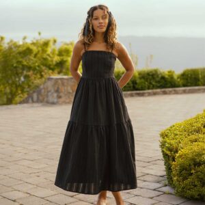 Cabo Midi Dress, Black